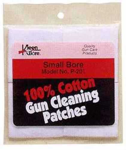 Kleen-Bore P203 Super Shooter Cleaning Patches Cotton 50 Pack 2 1/4" Square .38/.45 Cal