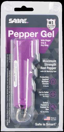 Sabre Pepper Gel Flip Top .54oz Red & UV Dye Purple F15-PRUSG-02