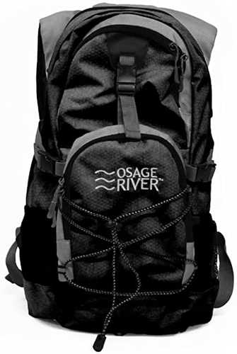 Osage River Drake Hydration Pack Black Gray