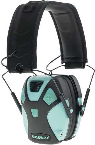 Caldwell E-Max 23 Db Aqua/Black Ear Cup With Black Headband