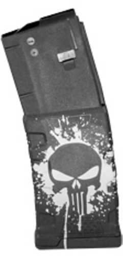 Mission First Tactical Magazine 223 Remington 556NATO Fits AR-15 30 Rounds Punisher Skull Splatter White EXDPM556D-PSS-W