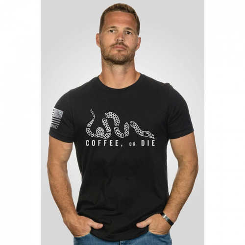 NINE LINE APPAREL COFFEE OR DIE T-SHIRT - BLACK, XL