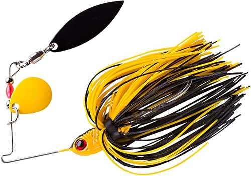 Humdinger Spinner Bait 1/4 Sil Col/Gold Wil Black/Yellow