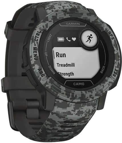 Garmin Instinct 2 Standard Edition Gps/smart Features 32mb Memory Graphite Camo Size 45mm