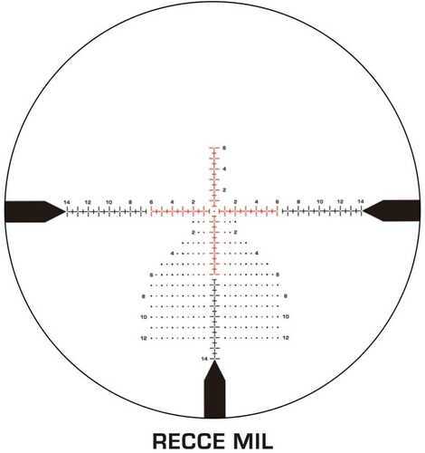 Swampfox Warhawk 3-15x50 Rifle Scope FFP RECCE Mil Reticle Black