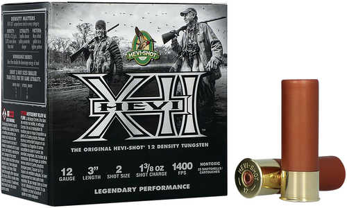 HEVI-Shot HEVI-Xii 12 Gauge 3" 1 3/8 Oz 4 Shot 25 Per Box