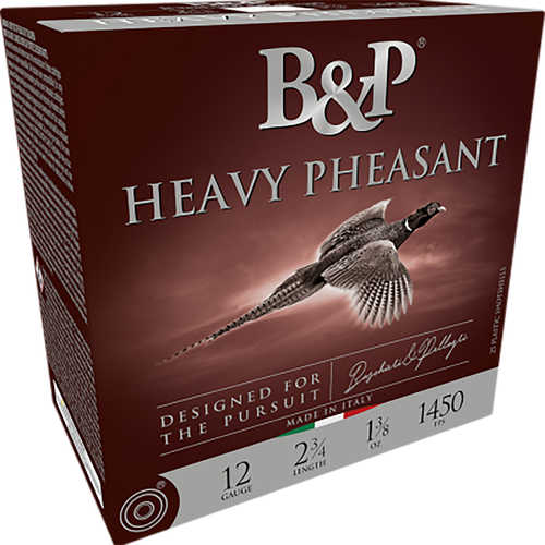 B&P Ammunition Heavy Pheasant 12 Gauge 3" 1 5/8 Oz 6 Shot 25 Per Box