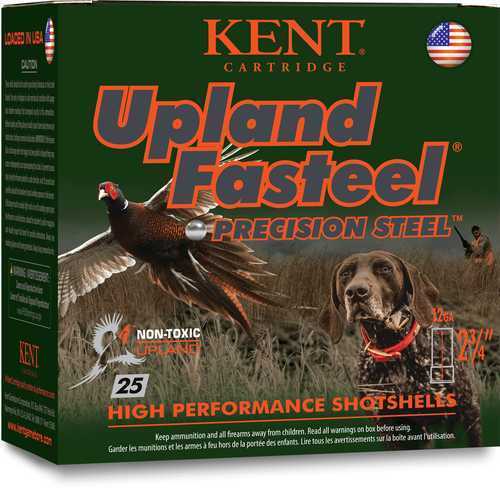 12 Gauge 2-3/4" Steel #6  1-1/8 oz 25 Rounds Kent Cartridges Shotgun Ammunition