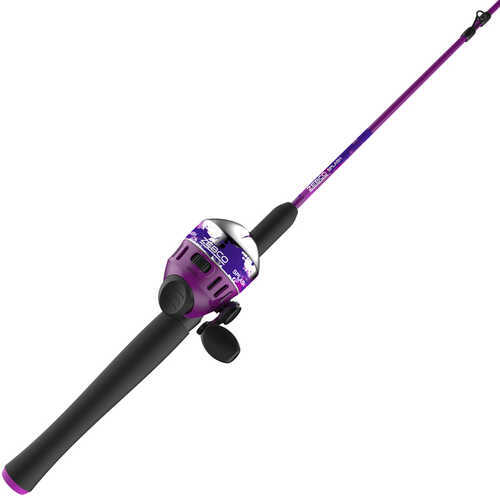 Zebco Splash Spincast Rod and Reel Combo 6 ft Medium with 10 lb Line Purple 2 Pieces Model: 21-37627