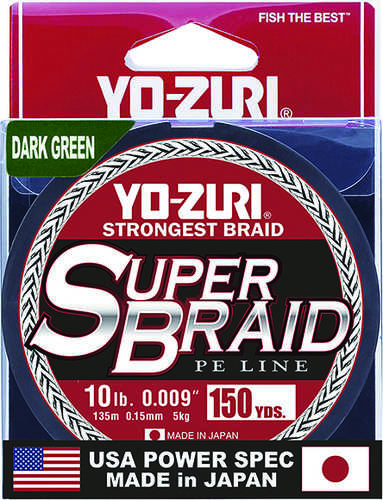 Superbraid Line 150yd 10lb Dark Green Model: Yz Sb 10lb Dg 150yd