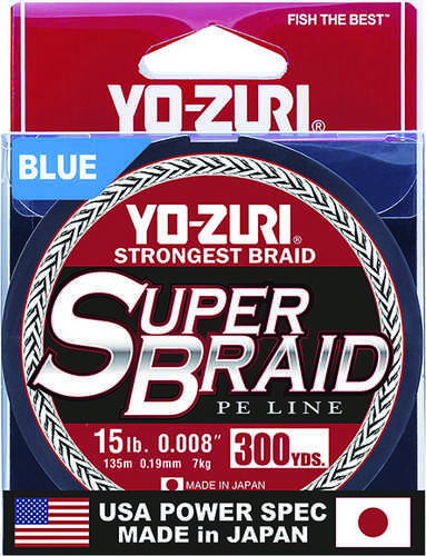 Superbraid Line 300yd 15lb Blue Model: Yz Sb 15lb Bl 300yd