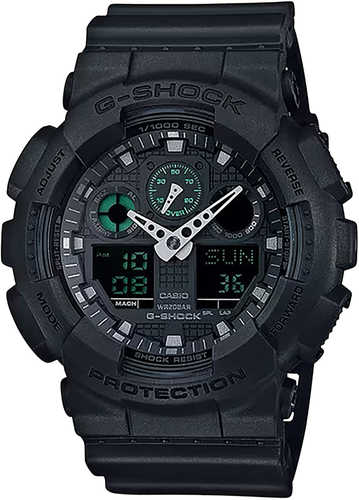 G-Shock Ga100Mb1ACR G-Shock Tactical Black Stainless Steel Bezel 145-215mm