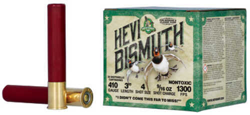 Hevi-shot Hevi-bismuth 410 Gauge 3" #4 9/16 Oz Bismuth Shot 25 Round Box