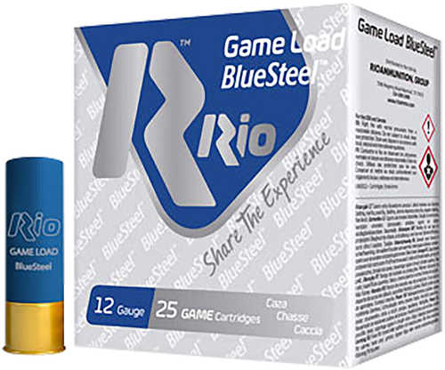 Rio Game Load Blue Steel 12 Gauge 2 3/4" 1-1/8 Oz #5 Shotshells 25 Per Box