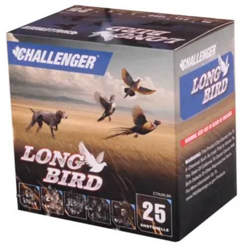 Challenger Long Bird 12 Gauge 2-3/4" 1-1/8oz 1250 FPS #8 250 Round Case