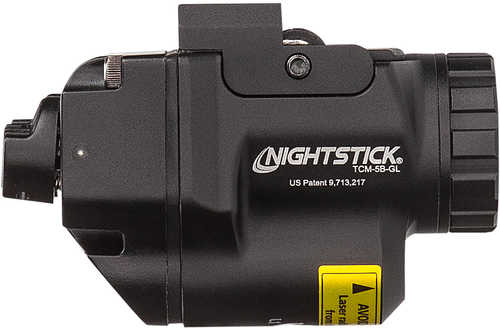 Nightstick Tcm5bgl Subcompact Weapon Light With Green Laser Black Anodized 650 Lumens White Led Glock/sig Sauer/h&k/ruge