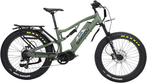 Bakcou E-bikes B-S17-G-B25 Storm 25 Medium Matte Black 17" W/Stand Over Height Of 30.50" Frame, Sram 9sp, 40T Front & Sr