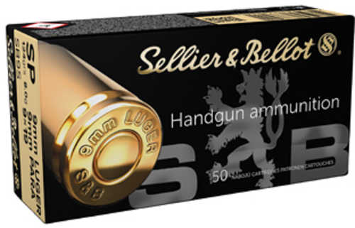 9mm Luger 124 Grain Soft Point 50 Rounds Sellior & Bellot Ammunition