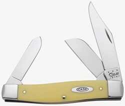 Case 4 1/4"-3 Blade Yellow Handle Knife