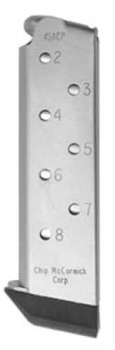 CMC Products Match Grade Magazine 45 ACP 8Rd Fits 1911 Pad Stainless M-MG-45FS8-P