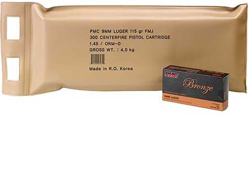 Bronze 9MM Luger Battle Pack Handgun Ammo