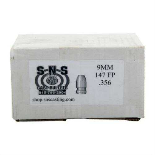 SNS 9mm 125 Grain Flat Point Coated Reloading Bullets, 500 Per Box Md: SSC9MM125FP