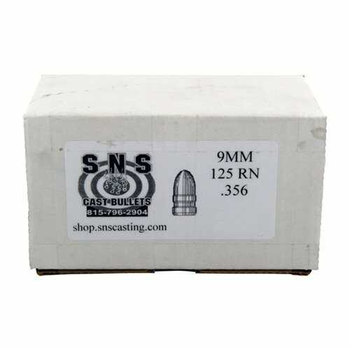 SNS Bullets 9mm 125 Grains Coated RN 500/Bx