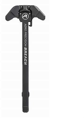 Aero Precision BREACH AR-10 Charging Handle Ambidextrous Small Lever Gas Deflection Shelf Anodized Finish Black