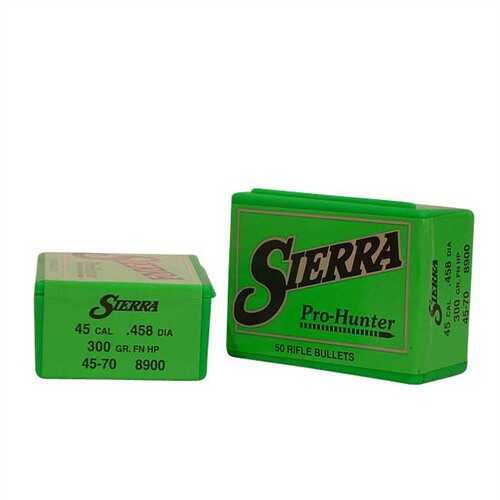 Sierra Bullets .45 Caliber .458 .45-70 300 Grains HP-FN 50CT