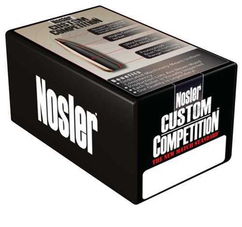 Nosler 30 Caliber .308 Diameter 220 Grain Boat Tail HP Custom Competition 100 Count