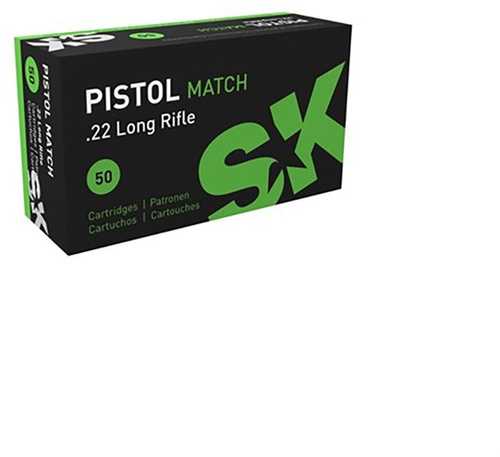 Pistol Match Ammo 22 Long Rifle 40 Gr Lead Round Nose