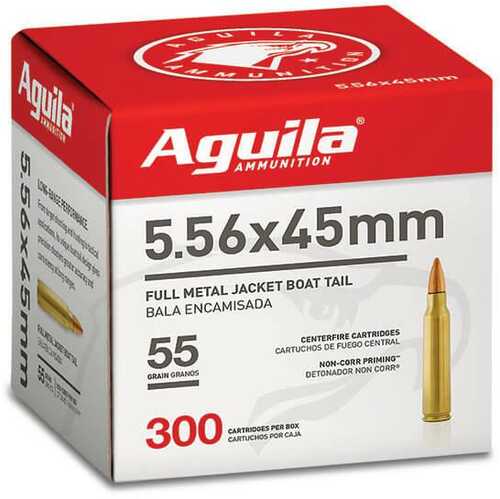 Aguila Rifle Ammunition 5.56mm 55Gr FMJBT 3260 Fps 300/ct (Bulk)