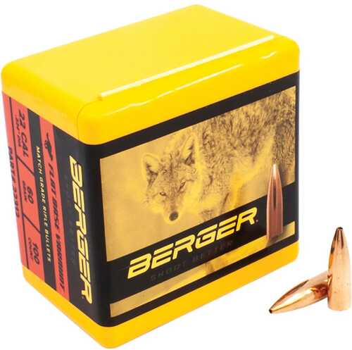 Berger Match Grade Varmint Bullets .22 Cal .224" 60 FB 100/Box