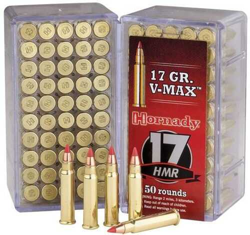 Hornady Varmint Express Rimfire Ammunition .17 HMR 17 Gr V-Max 50/Box