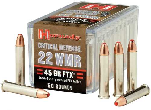 Hornady Critical Defense .22 WMR 45 Gr FTX Rimfire Ammo - 50/Box