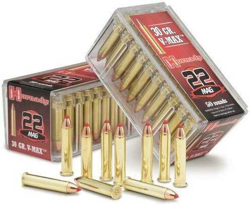 Hornady .22 WMR 30 Gr VMAX 2200 Fps 50/Box