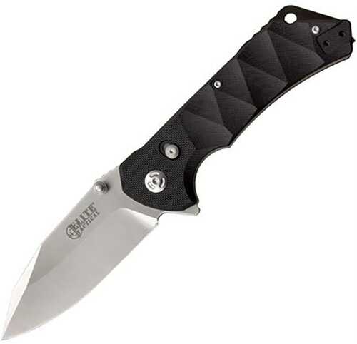 Master Cutlery Elite Tactical Parallax Folding Knife 3 1/2" Blade Black