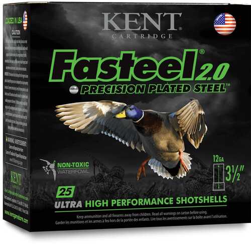 Kent Fasteel 2.0 Shotshells 12 Ga 3-1/2" 1-3/8Oz 1550 Fps #BB 25/ct