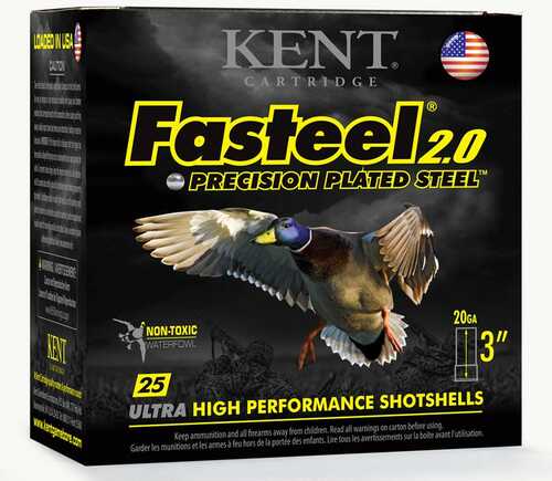 Kent Fasteel 2.0 Shotshells 20 Ga 3" 7/8Oz 1550 Fps #3 25/ct