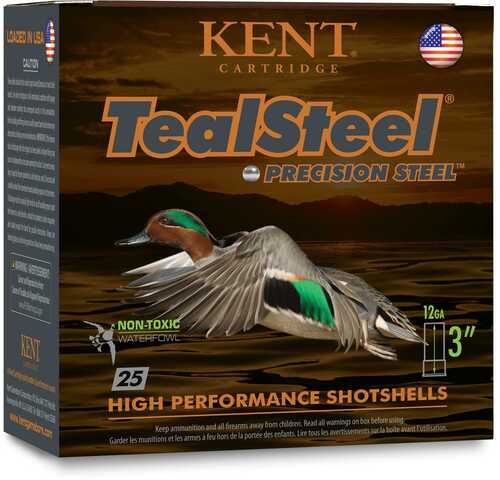 Kent Teal Steel Shotshells 12 Ga 3" 1-1/4Oz 1350 Fps #5 25/ct