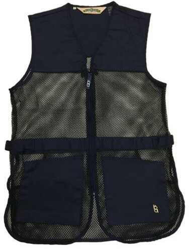 245M Dual Pad Mesh Shotgun Vest Navy Small