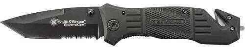 Smith & Wesson Extreme Ops Drop Point Folding Knife 3.3" Blade Black