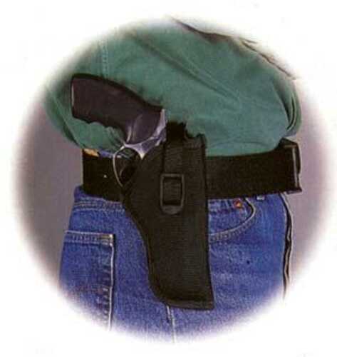 Uncle Mikes Sidekick Hip Holster For 1/2" - 5" Barrel SIngle Action Revolvers In Black Right Hand