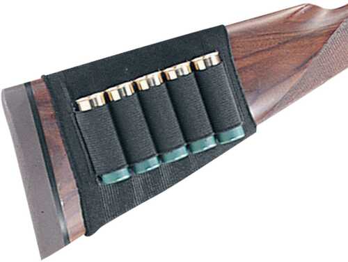 Uncle Mikes Plain Black Cartridge Holder For Shotgun Buttstock