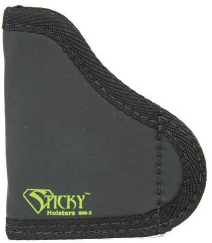 Sticky Holsters IWB/Pocket For Pocket 380s Up To 2.75 Barrel w/Laser Black Ambi