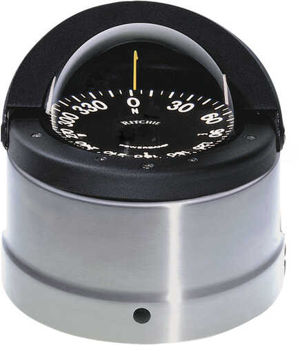 Ritchie DNP-200 Navigator Compass - Binnacle Mount - Polished Stainless Steel/Black