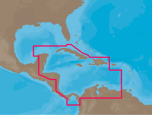 C-MAP NT+ NA-C502 - Western Caribbean Sea - C-Card