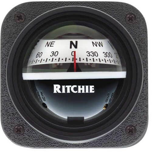 Ritchie V-537W Explorer Compass - Bulkhead Mount - White Dial