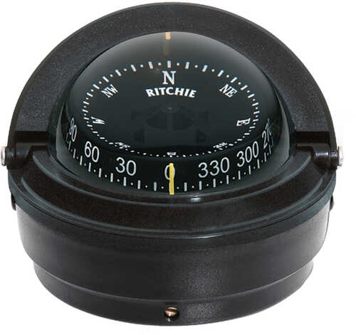 Ritchie S-87 Voyager Compass - Surface Mount - Black