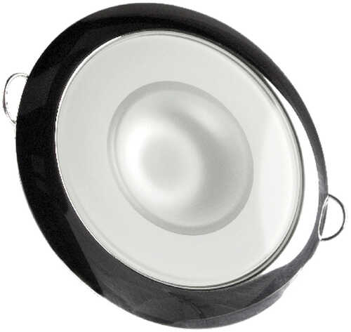 Lumitec Mirage - Flush Mount Down Light Glass Finish/Polished SS 4-Color Red/Blue/Purple Non Dimming w/White